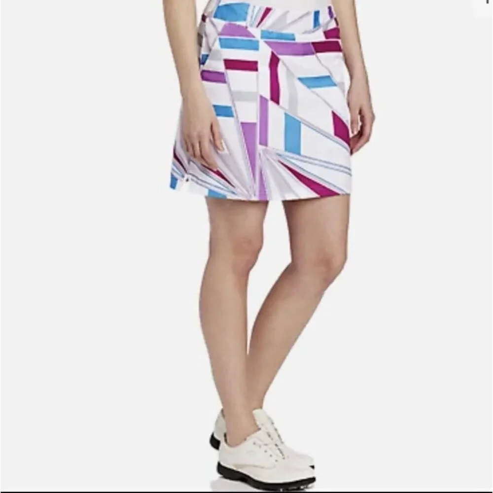 Adidas Climacool Geometric Print Stretch Skort Size 10